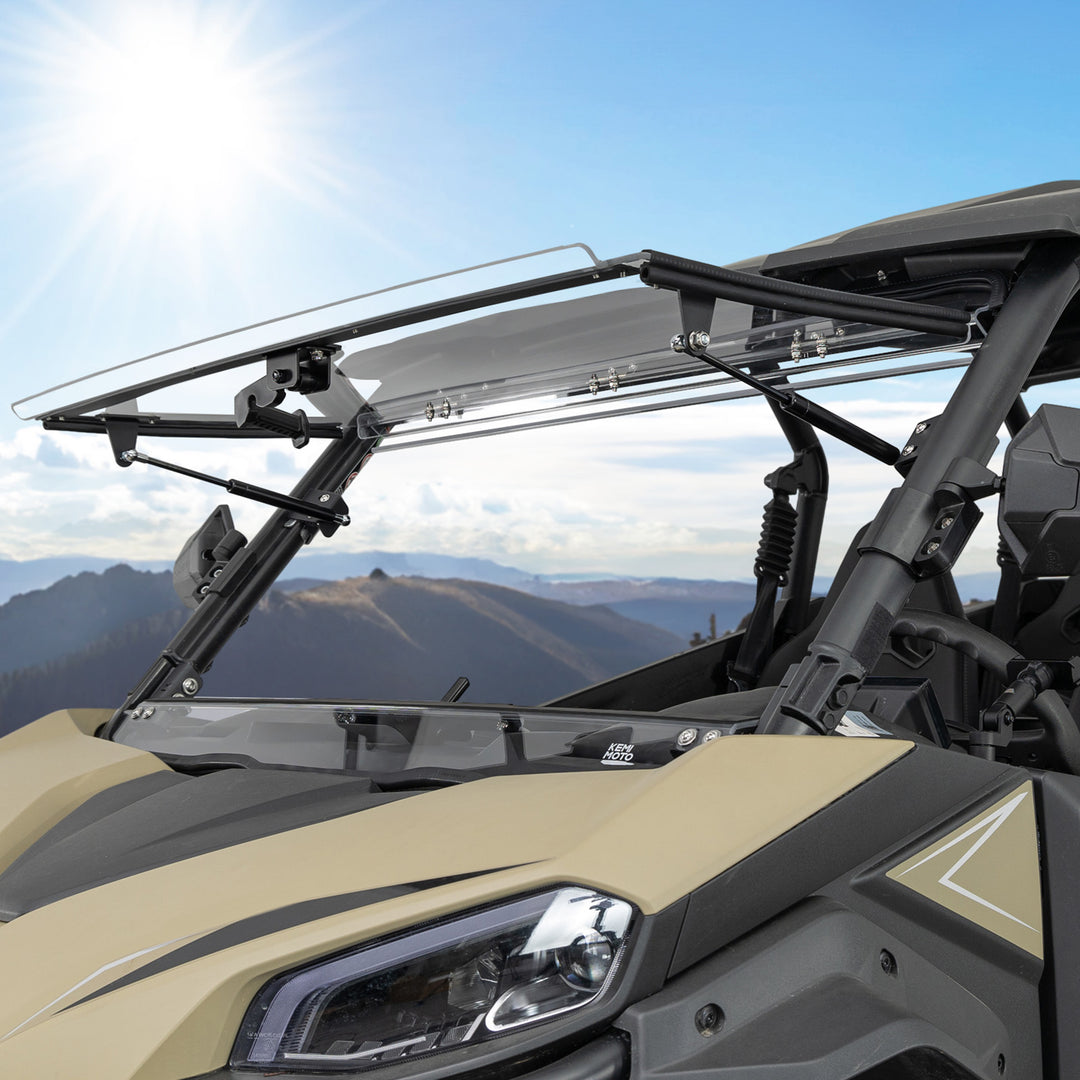 3-in-1 Flip Windshield for CFMOTO ZForce 800 Trail – Kemimoto