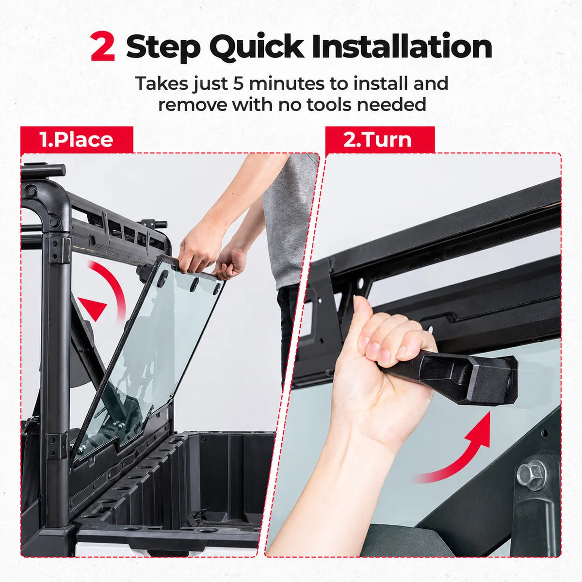 Setup requires fewer preparation steps