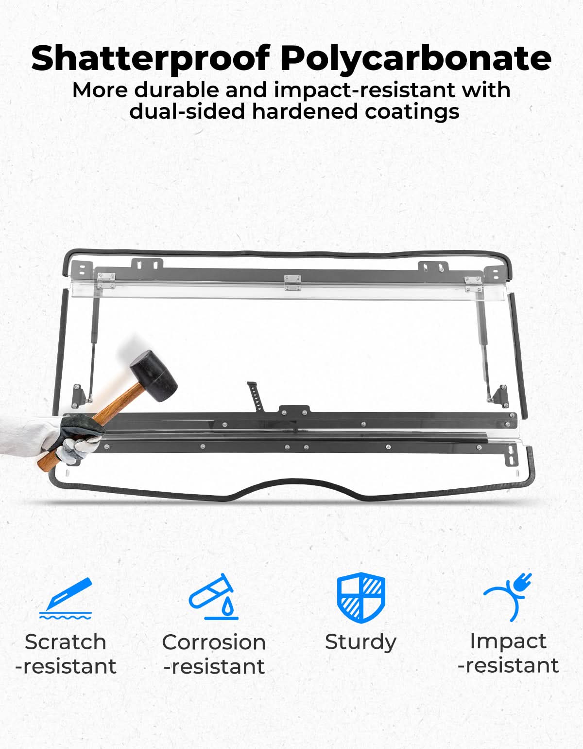 Front Windshield for Tracker 800SX – Kemimoto