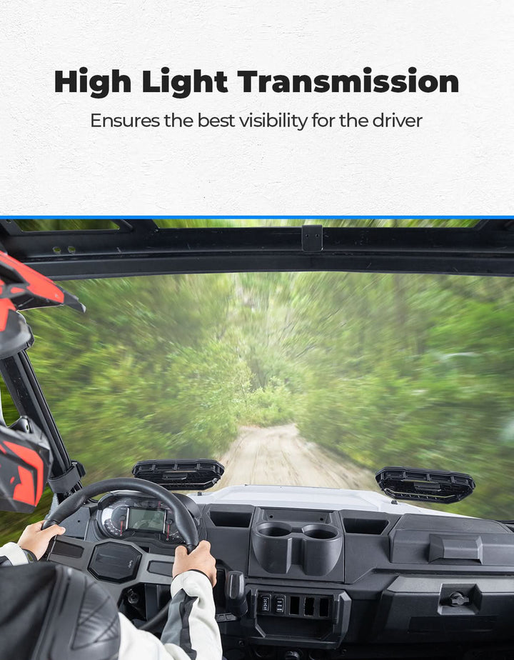 3-in-1 Vented Windshield for Polaris Ranger 1000 & XP 900/1000 (2014-2026)