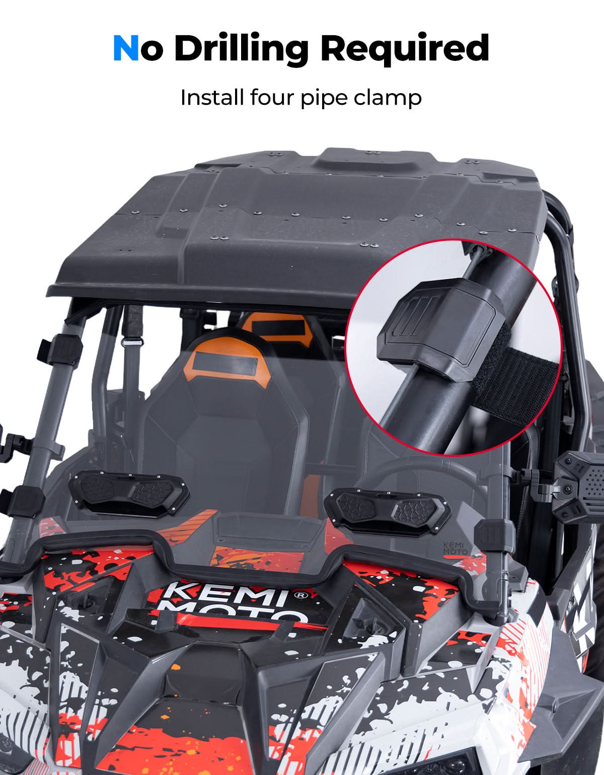 Polaris RZR XP 1000 Vented Windshield​ – Kemimoto