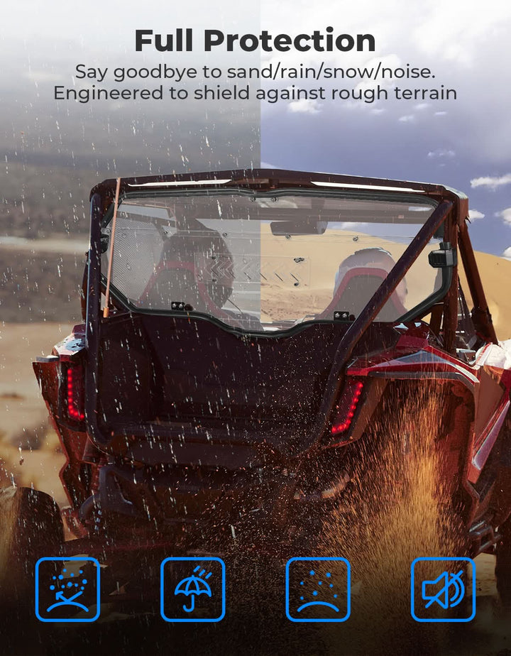 2-IN-1 Sliding Rear Window for Honda Talon 1000X/R