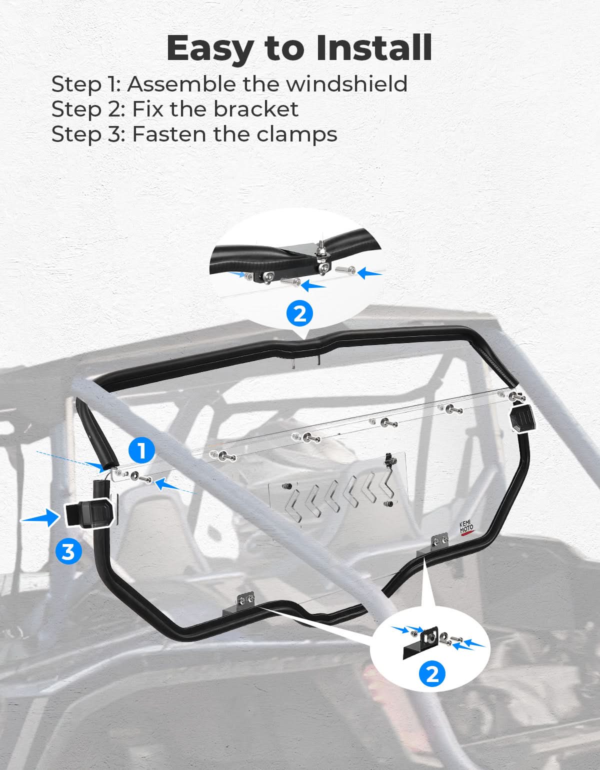 2-IN-1 Sliding Rear Window for Honda Talon 1000X/R - Kemimoto