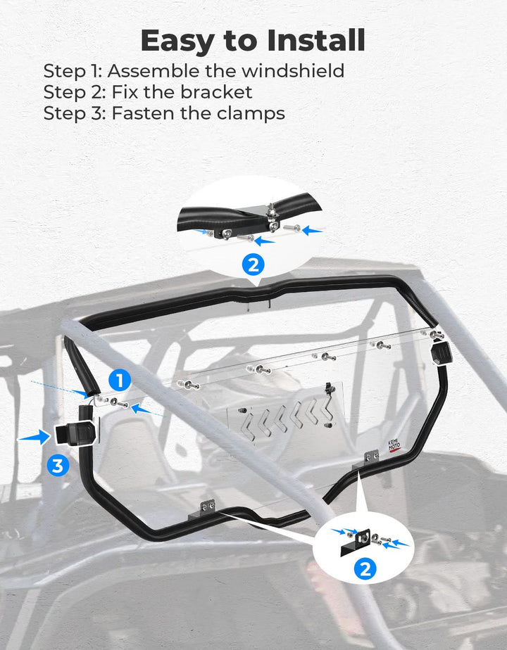 2-IN-1 Sliding Rear Window for Honda Talon 1000X/R