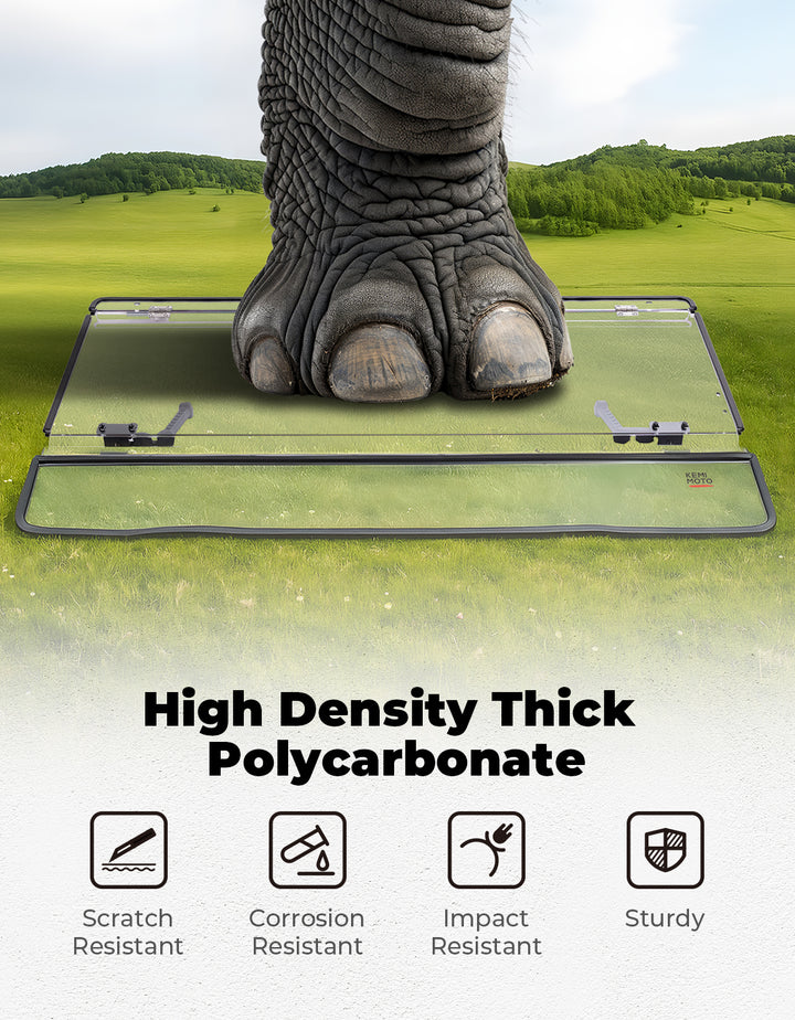 Upgraded Flip Front Windshield For CFMOTO Uforce 1000|1000 XL - Kemimoto