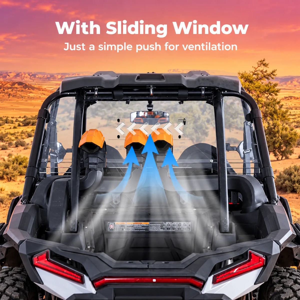 Airflow responds to the ride