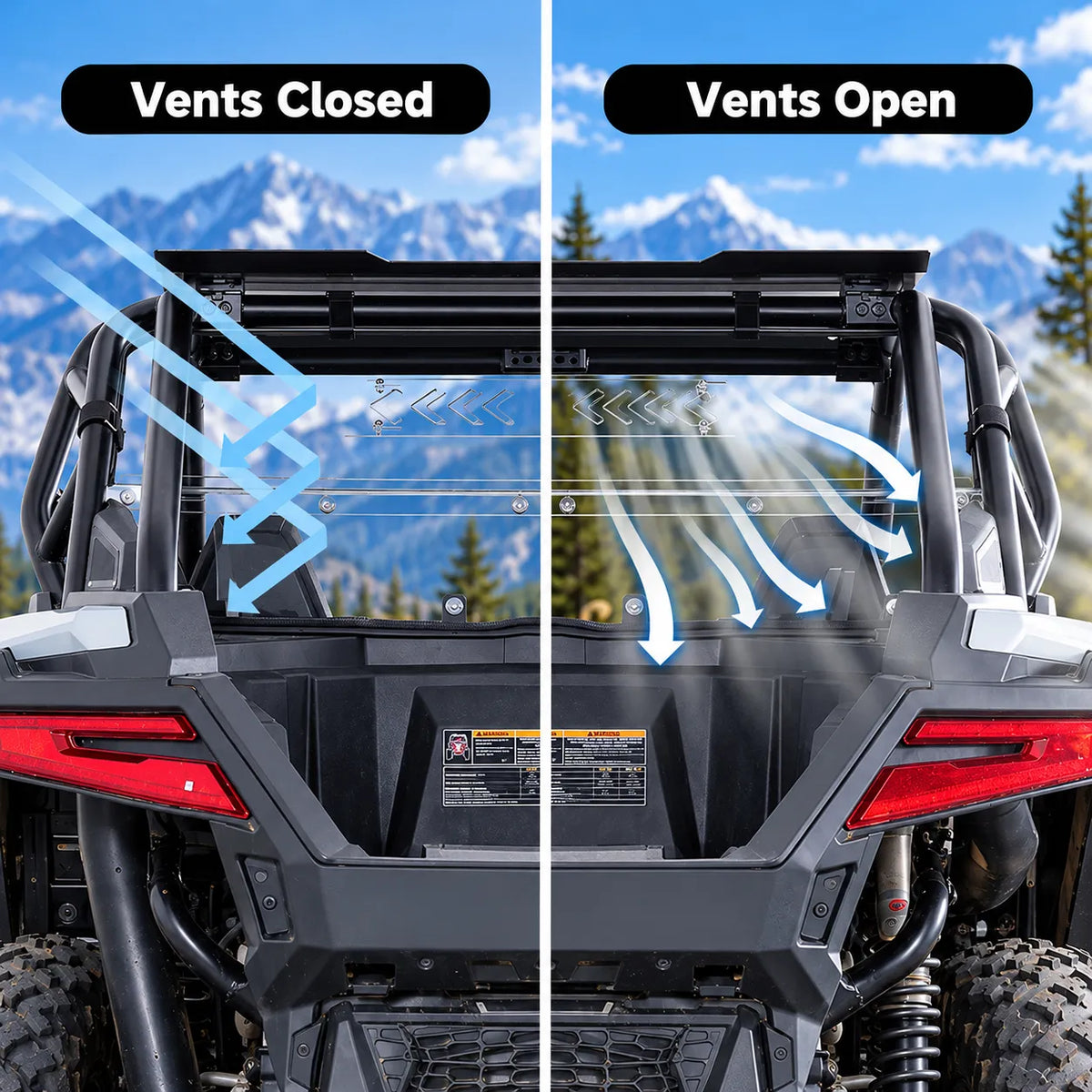 Ventilation changes without panel removal