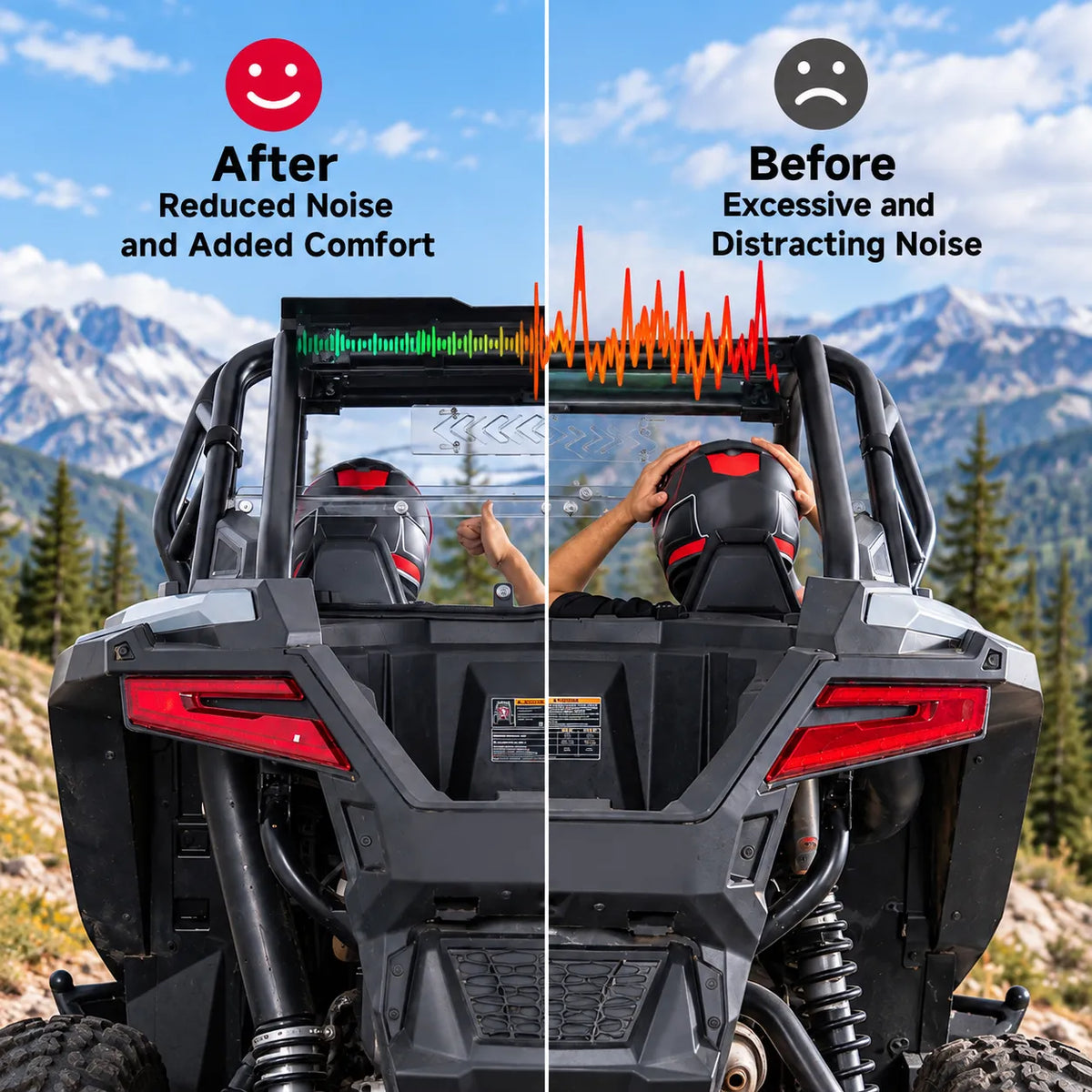 The cab becomes easier to talk in