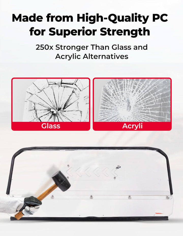 Rear Vented Windshield for Polaris RZR PRO XP/ PRO XP4