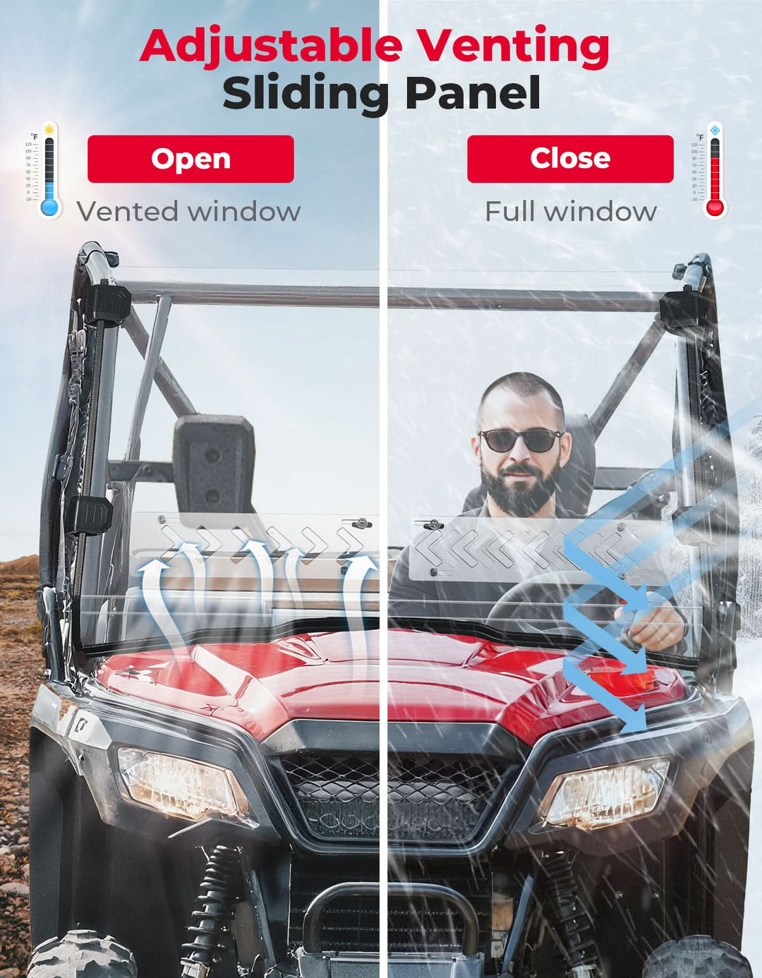 Honda Pioneer 520 windshield