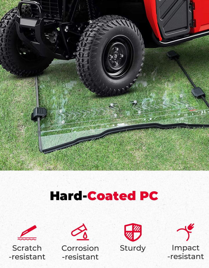 2-IN-1 UTV Front Windshield with Sliding Window for Pioneer