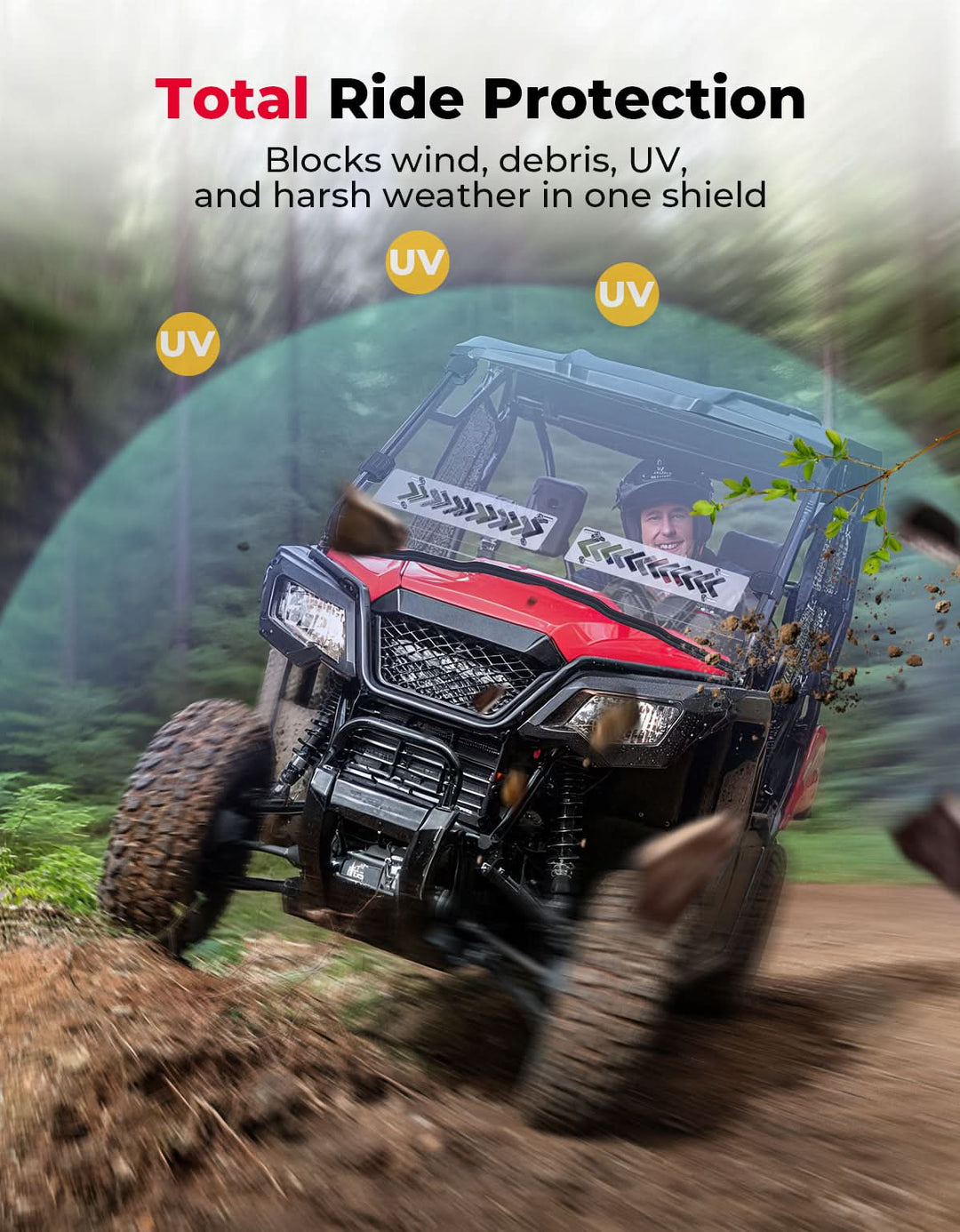 Honda Pioneer front windshield