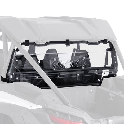 UTV Sliding Vented Clear Rear Windshield for 2024+ Polaris RZR XP 1000 / RZR XP4 1000 - Kemimoto