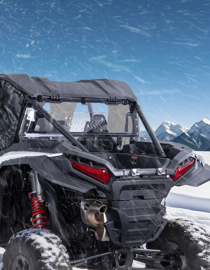 UTV Sliding Vented Clear Rear Windshield for 2024+ Polaris RZR XP 1000 / RZR XP4 1000 - Kemimoto