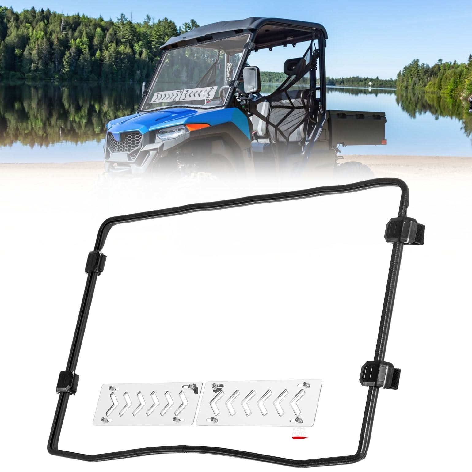 Vented Front Windshield for CFMOTO UFORCE 600|800XL - Kemimoto