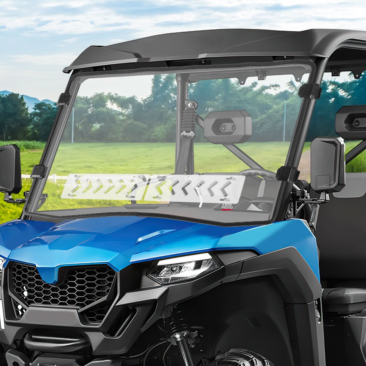 Vented Front Windshield for CFMOTO UFORCE 600|800XL - Kemimoto