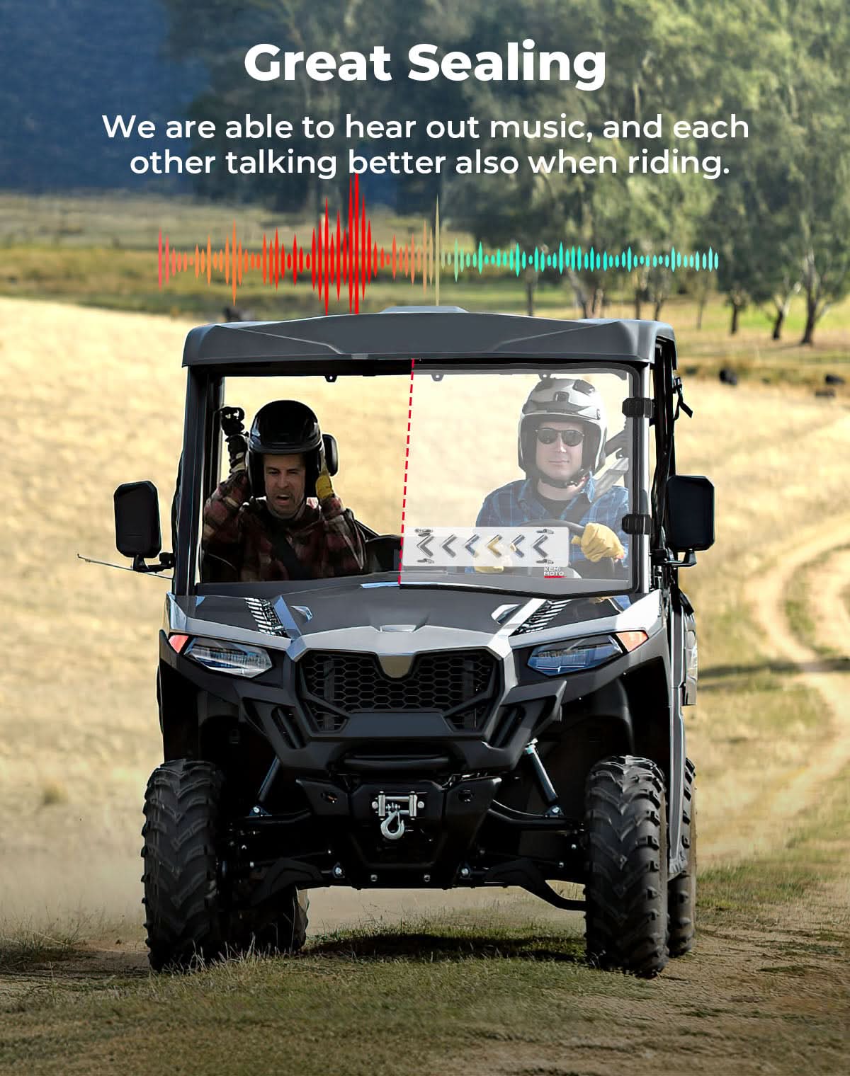 Vented Front Windshield for CFMOTO UFORCE 600|800XL - Kemimoto