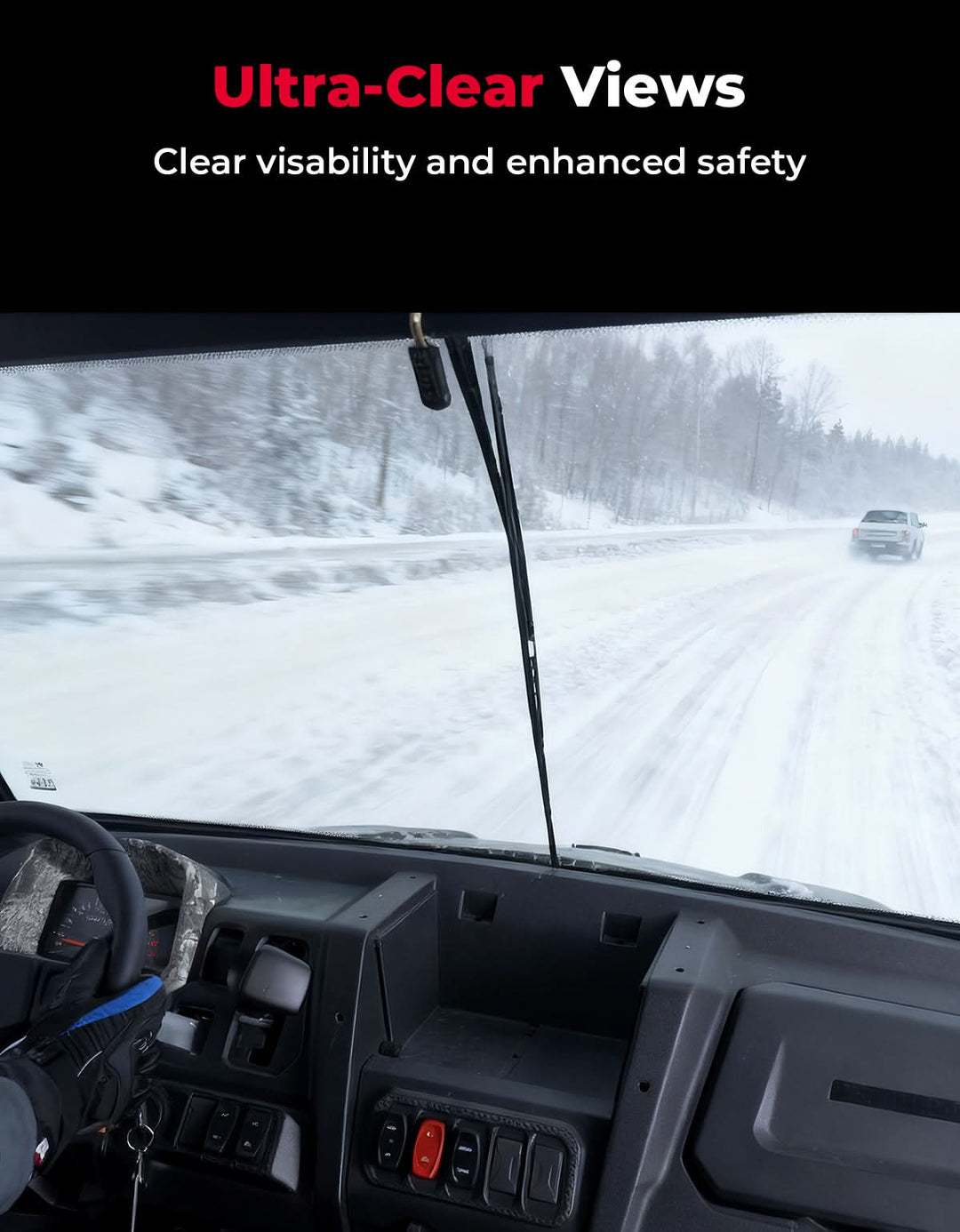 UTV Glass Windshield with Wipers for CFMOTO UForce 1000| 1000 XL