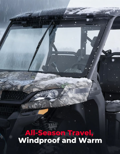 UTV Glass Windshield with Wipers for CFMOTO UForce 1000| 1000 XL - Kemimoto