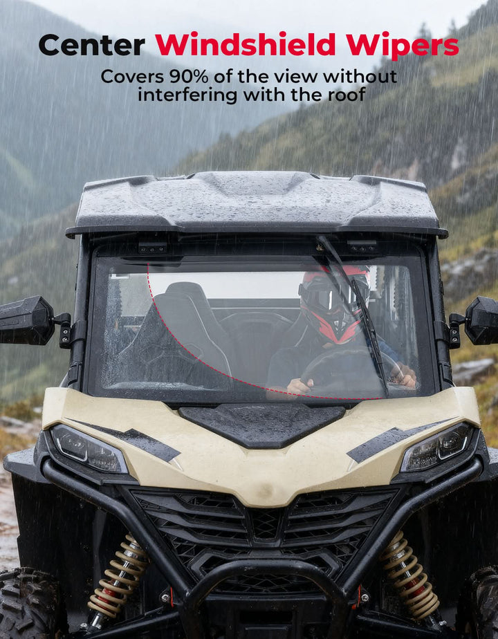 UTV Glass Windshield with Wiper For CFMOTO ZForce 950| ZForce 800（2023+）
