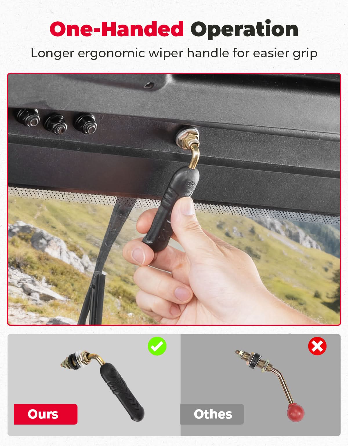 UTV Glass Windshield with Wiper For CFMOTO ZForce 950| ZForce 800（2023+） - Kemimoto