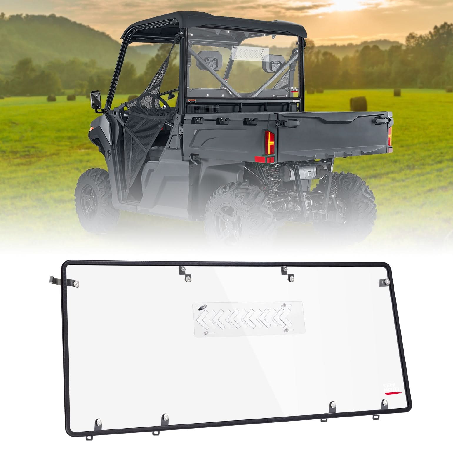 Sliding Vented Rear Window for CFMOTO UFORCE 600 (2021-2025) - Kemimoto