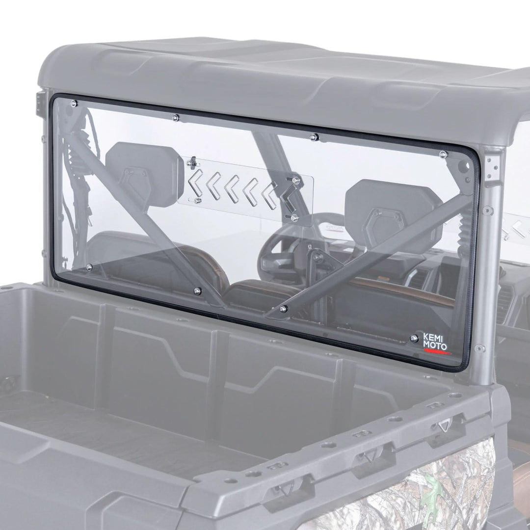 2-in-1 Vented Rear Windshield for CFMOTO UFORCE U10 Pro|XL - Kemimoto