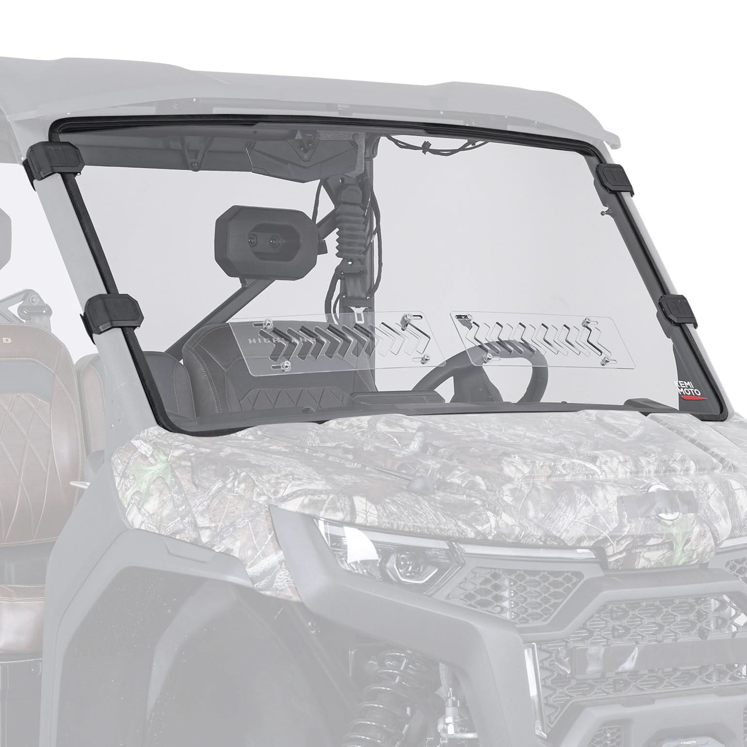 2-in-1 Vented Front Windshield for CFMOTO UFORCE U10 Pro|XL - Kemimoto