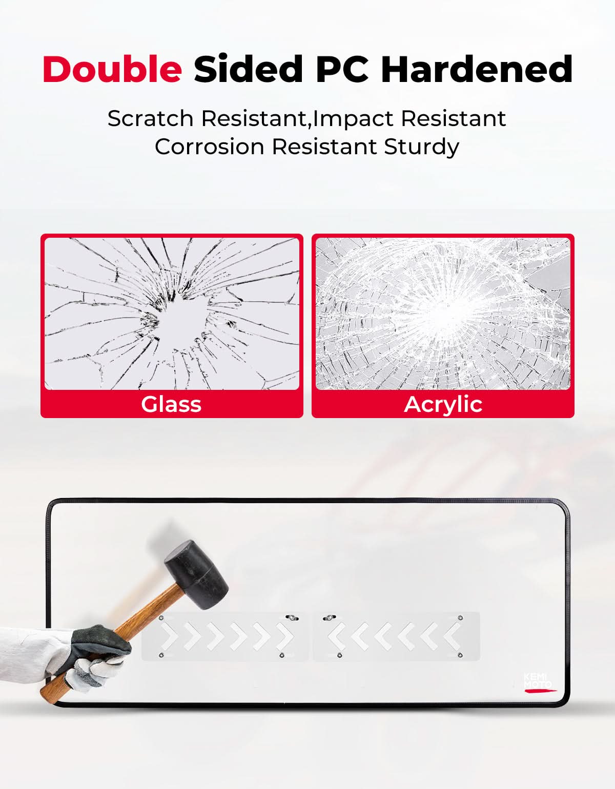 2-in-1 Vented Front Windshield for CFMOTO UFORCE U10 Pro|XL - Kemimoto