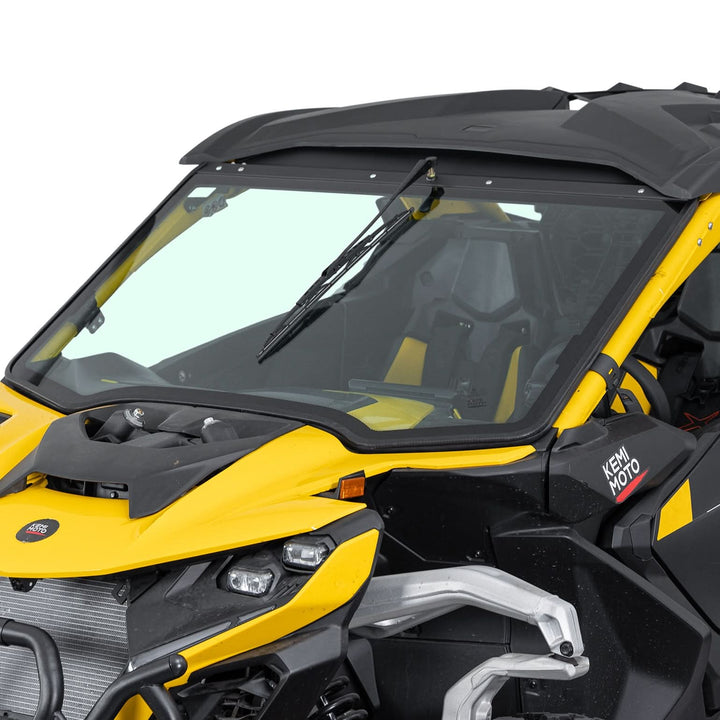 DOT Approved Full Glass Windshield for Can-Am Maverick R / RS / Max 2024–2026 with Wiper