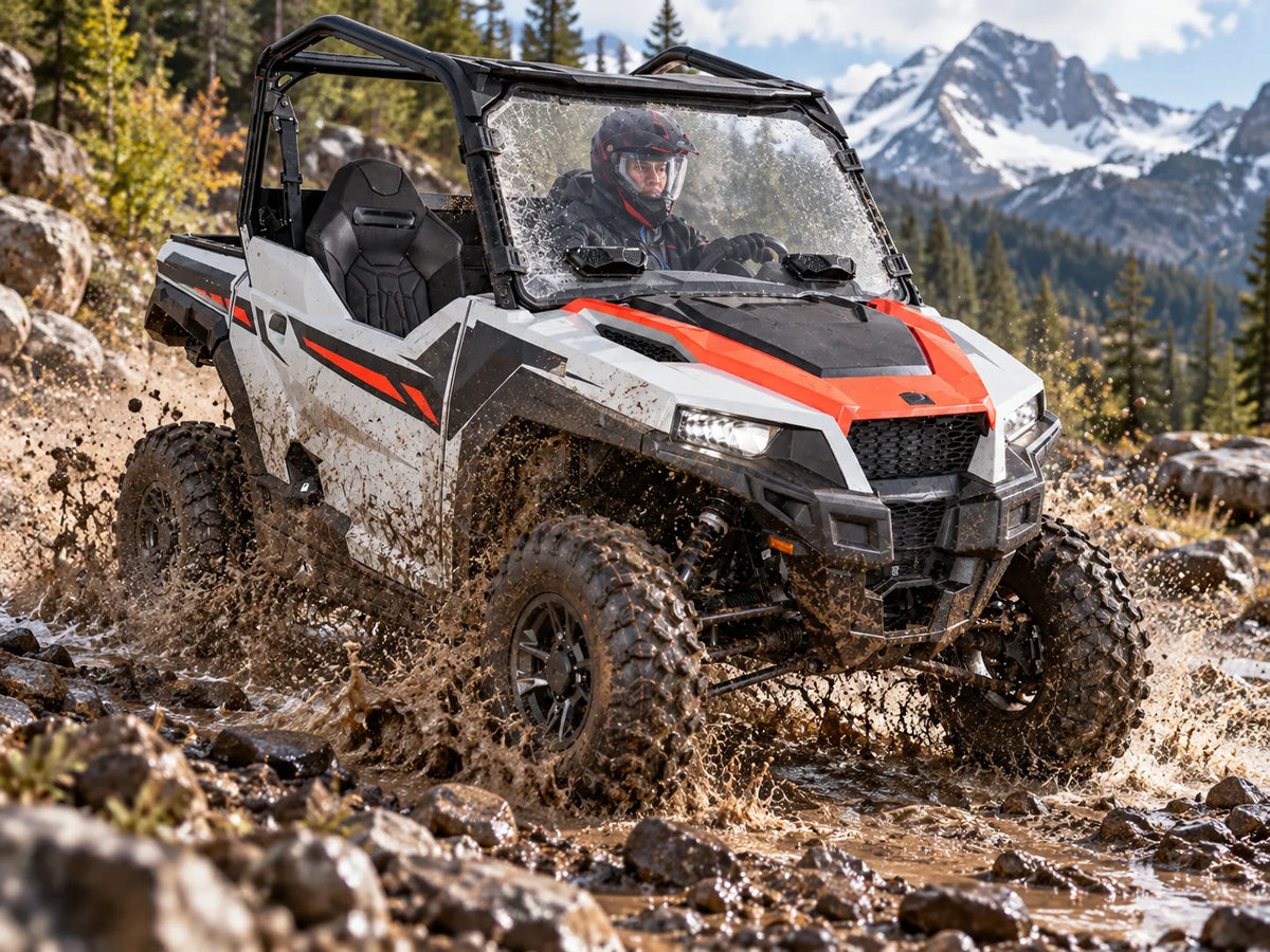 Rocky and Mud-Splashed Trails