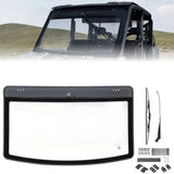 UTV 9/32" Glass Windshield with Trigger-Activated Electric Wiper for Polaris Ranger 1000 / XP 1000 / XP 900 & Crew 2013-2026