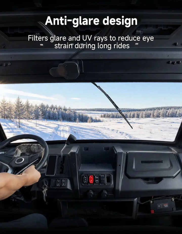 UTV 7mm Glass Windshield with Wipers  For CFMOTO UForce 1000/1000XL