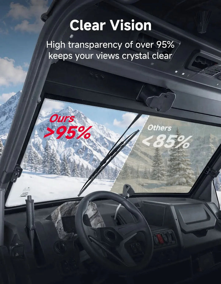UTV 7mm Glass Windshield with Wipers  For CFMOTO UForce 1000/1000XL
