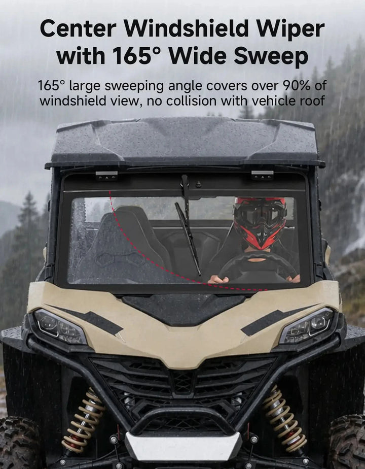 UTV Glass Windshield w/ Electric Wiper For Cfmoto ZForce 950 G2|800