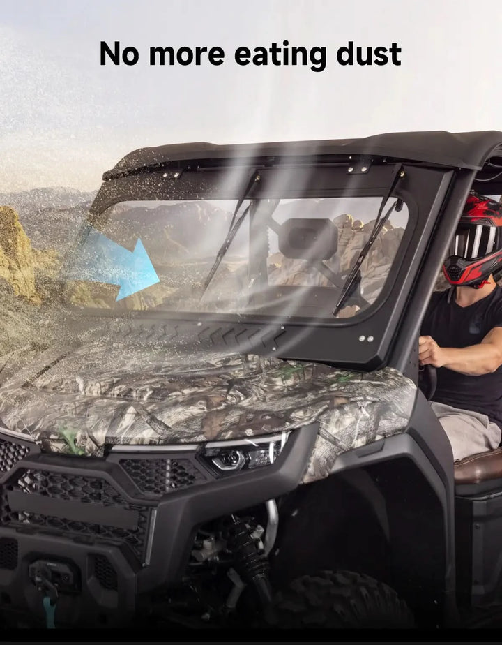 UTV Glass Windshield with Wipers For CFMOTO UForce U10