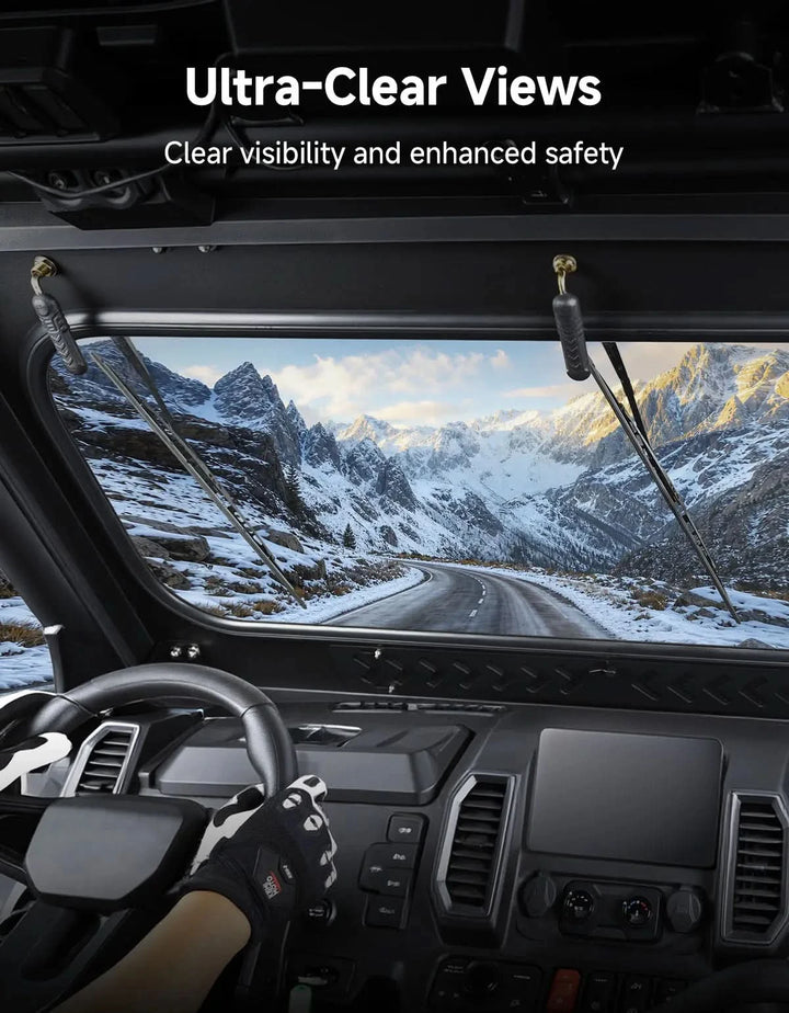 UTV Glass Windshield with Wipers For CFMOTO UForce U10