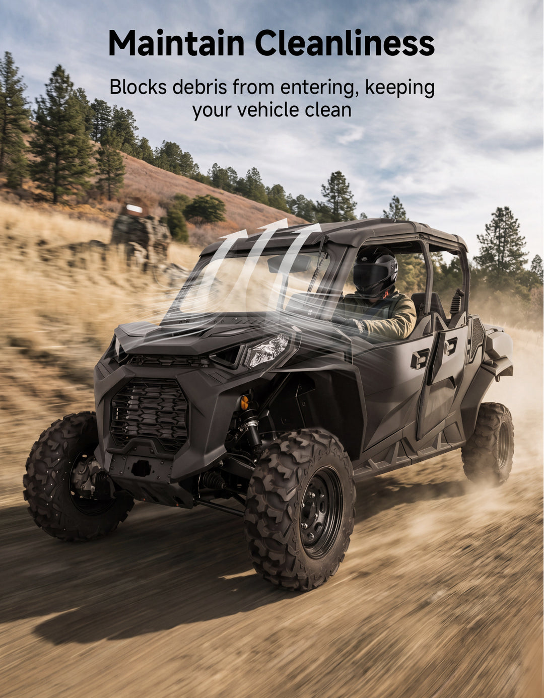 Glass Windshield for 2021–2026 Can-Am Commander & Commander MAX