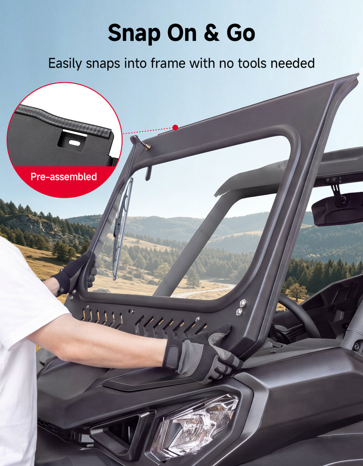 Glass Windshield for 2021–2026 Can-Am Commander & Commander MAX