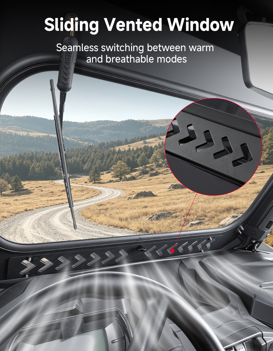 Glass Windshield for 2021–2026 Can-Am Commander & Commander MAX