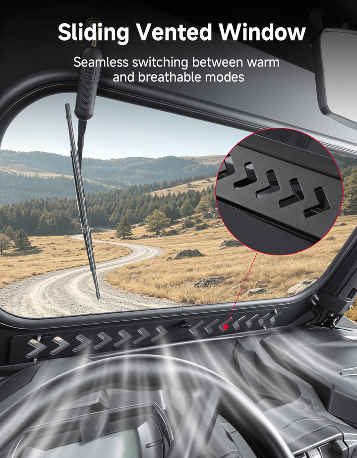 Glass Windshield for 2021–2026 Can-Am Commander & Commander MAX