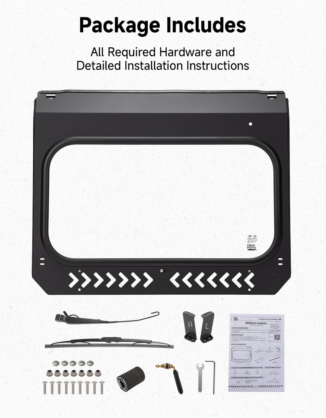 Glass Windshield for 2021–2026 Can-Am Commander & Commander MAX