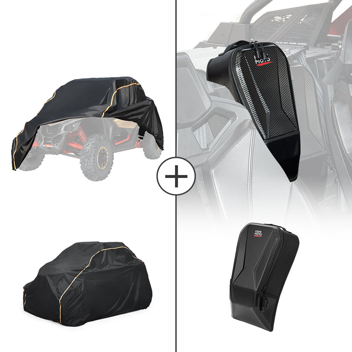 Center Storage Bag & UTV Cover for Can-Am Maverick X3 - Kemimoto