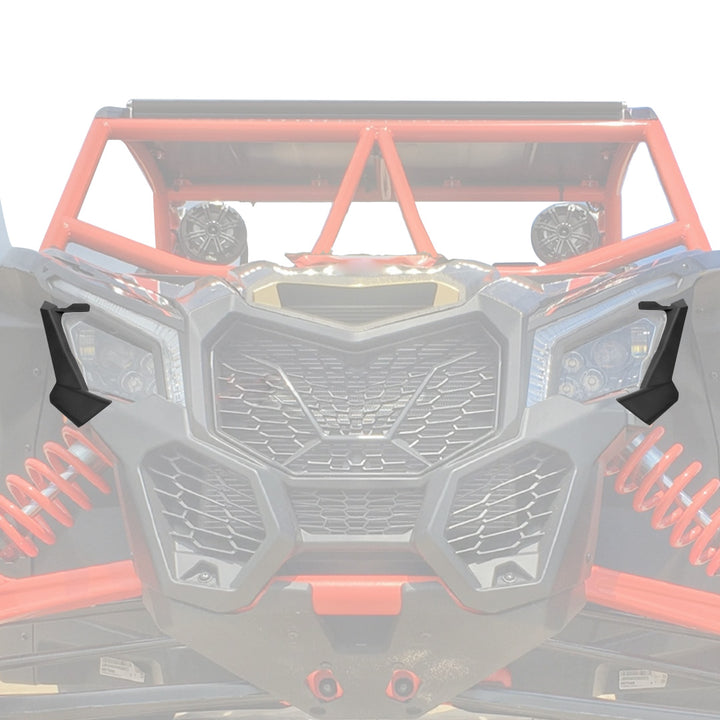 Left and Right Front Headlight Cover Trim for Can-Am Maverick X3/MAX - Kemimoto