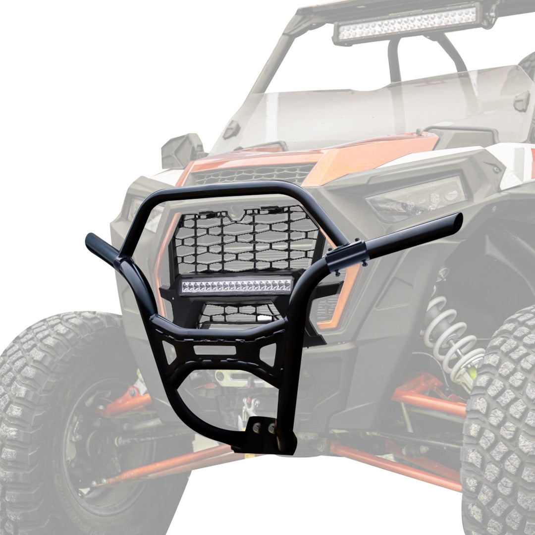 Front Lower Mesh Grill Radiator Guards for Polaris RZR XP 1000/ Turbo - Kemimoto