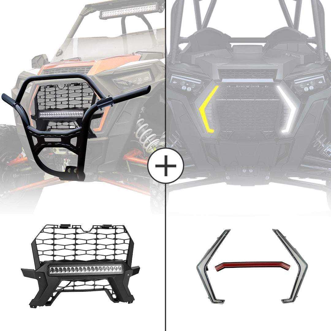 Fang Lights and Front Grill Light for Polaris RZR XP 1000