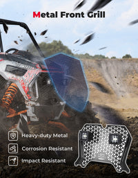 UTV Metal Front Grill Light for Polaris RZR XP 1000/Turbo