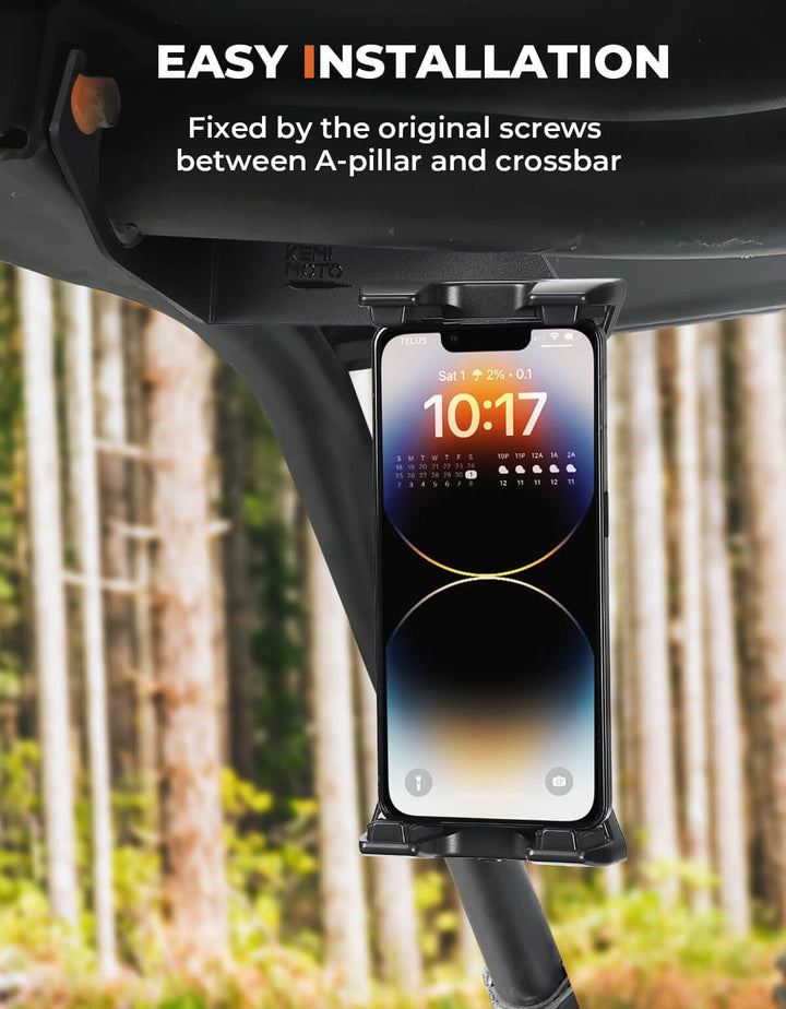 Cell Phone Holder 360° Adjustable for Kawasaki Teryx CAMO S LE - Kemimoto