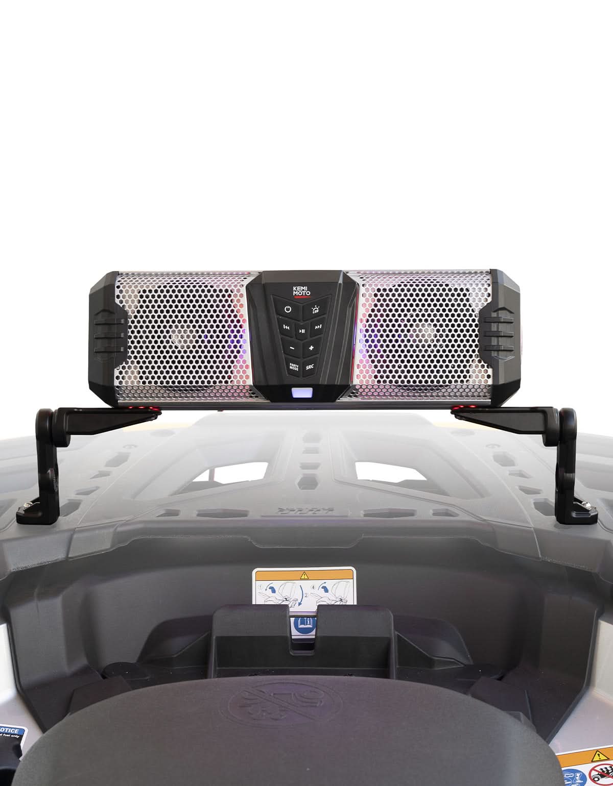 Midnight Soundbar Bracket for ATV UTV Golf Cart Marine Boat - Kemimoto