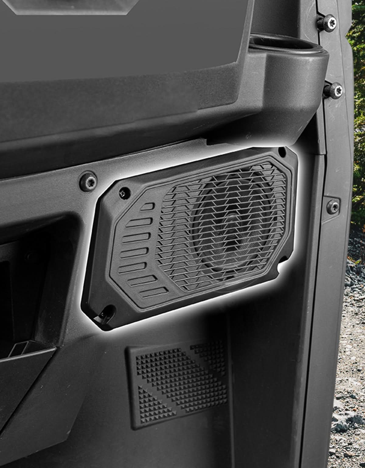 Rear Roof Speakers Pods Enclosures Holders for Polaris Ranger XP 1000/Crew 2018-2025 - Kemimoto